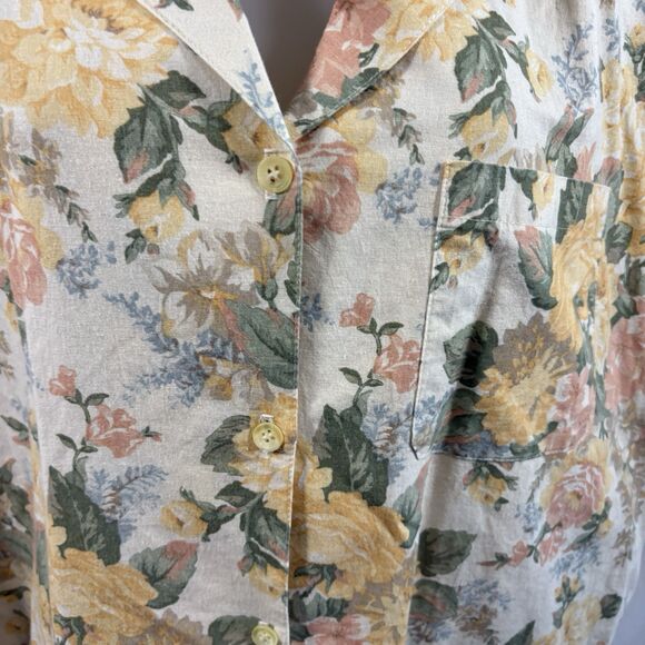 Vtg Alfred Dunner 18 Floral Button-Up Shirt Women's Boho Cottagecore Grandmacore - Picture 5 of 16